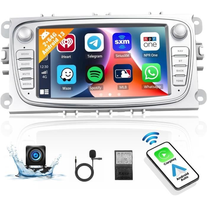 Kit Montage Autoradio Audioproject A160 Pour Ford Focus 2, C-Max, Fiesta - Cadre Double DIN Noir