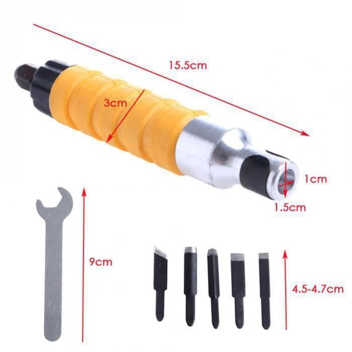 Couteau Électrique à Découper - Rechargeable - Pour Viande, Steak, Poulet - Lames Inox - Manche Ergonomique