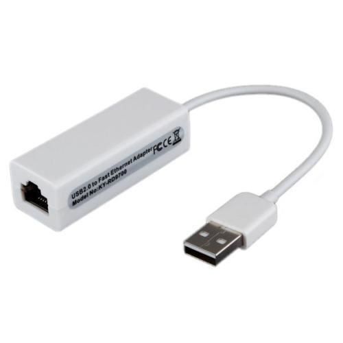 Adaptateur Réseau USB 2.0 Fast Mâle vers RJ45 Femelle Ethernet LAN 10-100Mbps