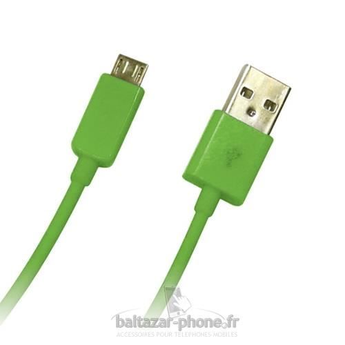 Cable USB vert chargeur pour Thomson TLink 455
