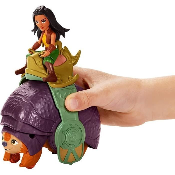 DISNEY - RAYA et le Dernier Dragon - Mini figurines Raya et Tuk Tuk - Poupée pour enfants - dès 3 ans