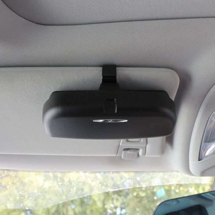 Single Buckle Black -Étui pour lunettes de voiture Hyundai IX35 - Double-simple, 2 styles, boucle, boîte d'organisation, pochette