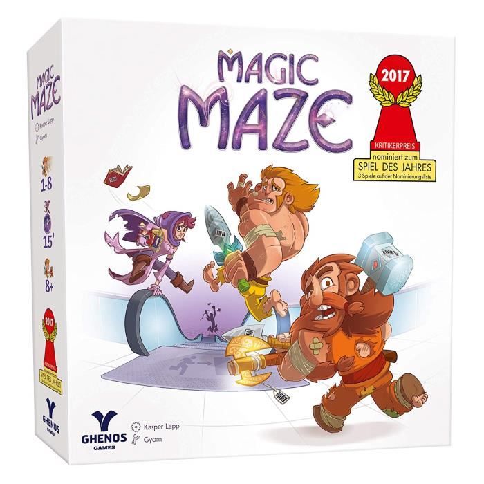 Ghenos Games Magic Maze Jeu de Table, Blanc, ghe069-2 4826
