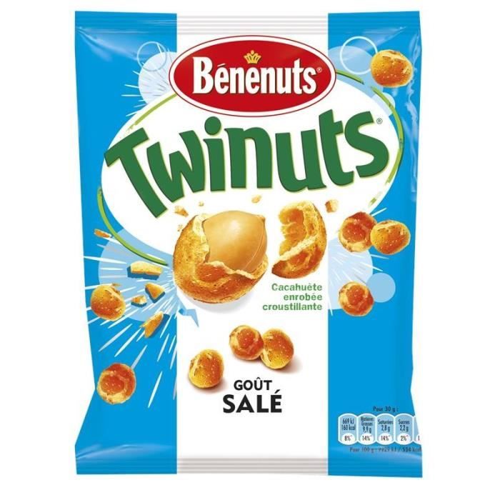 BÉNÉNUTS - Twinuts Gout Salé 150G - Lot De 4