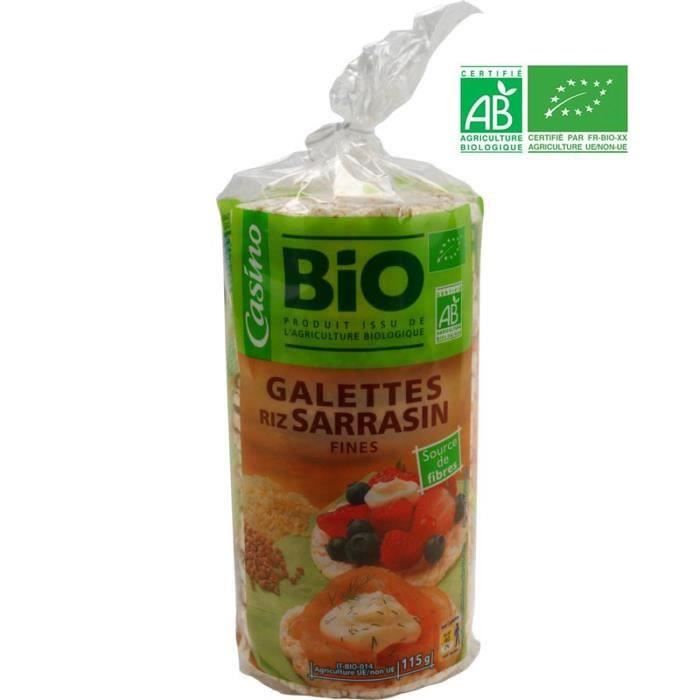 Galettes de riz bio sarrasin - 115 g