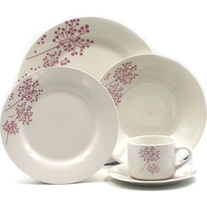 Service de Table - motif fleurs