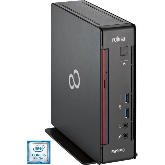 Fujitsu PC complet ESPRIMO Q558 Intel® Core™ i5 de 9e génération i5-9400T 8 Go DDR4-SDRAM 256 Go SSD Noir Mini PC