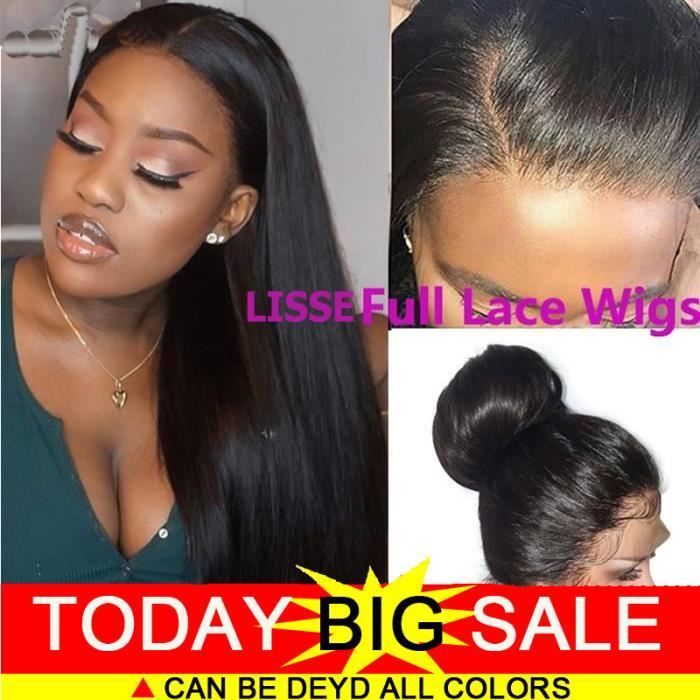 full lace wig perruque bresilienne femme lisse REMY 12pouces=30cm 100% cheveux naturels humains 150% densit straight hair