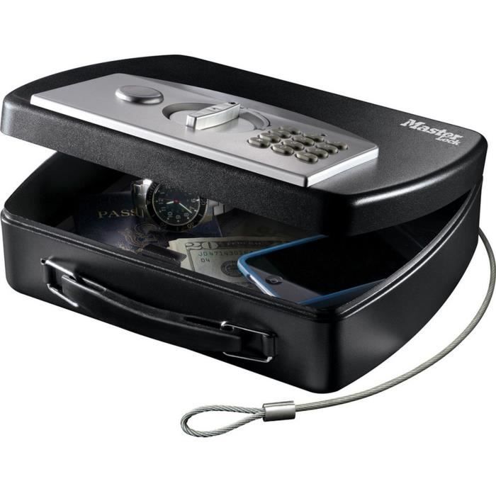 Master Lock Petit coffre nomade à combinaison électronique P008EML