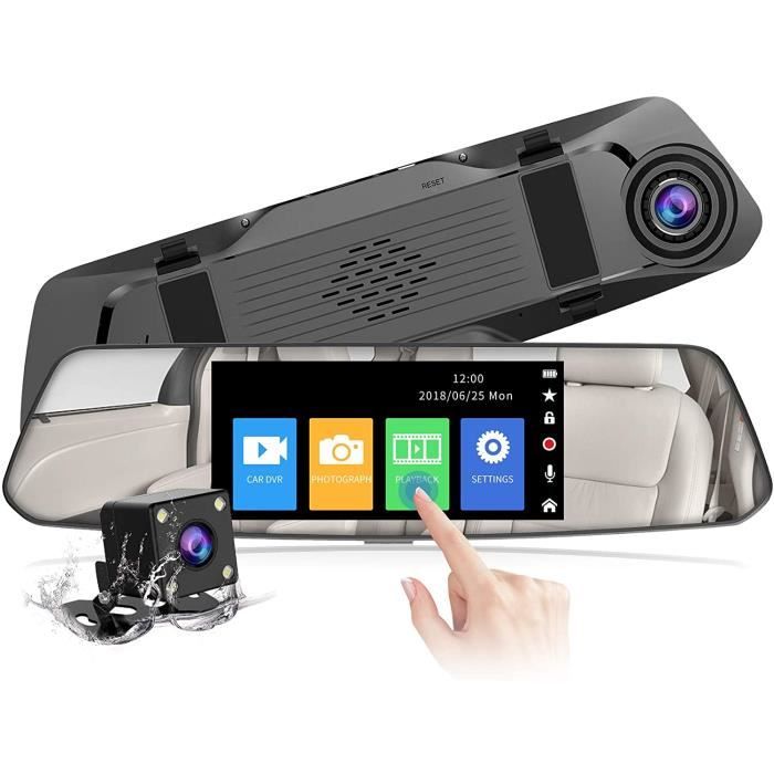 2021 Nouvelle Version】Dashcam Voiture Rétroviseur Écran Tactile de 4,8 Pouces Full HD 1080P, Caméra de Voiture Grand Angle C