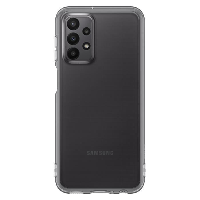 Coque Samsung G A23 5G souple Ultra fine Transparente Noire Samsung