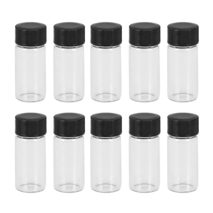 20 Pcs Bouteille En Verre Récipient D'échantillon Scellé Petites Bouteilles CHAUSSETTE DE DEGUSTATION - CACHE-BOUTEILLE