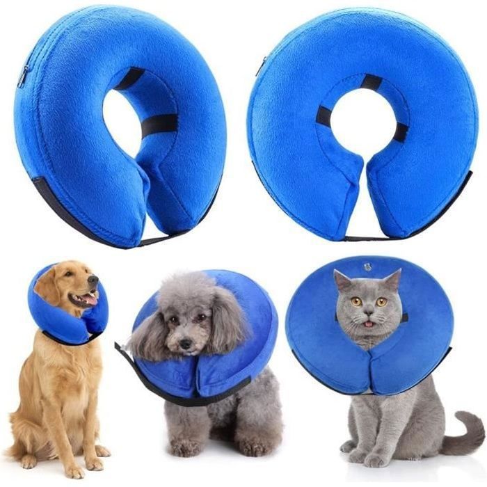 Meilleurs prix pour Collier de Protection Gonflable pour Chiens collerette Confortable pour Chats cnes de Convalescence Collier lisabthain wake