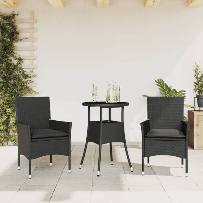 VIDAXL Ensemble à manger 3 pcs