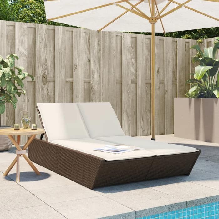 vidaXL Chaise Longue Double - vue 8