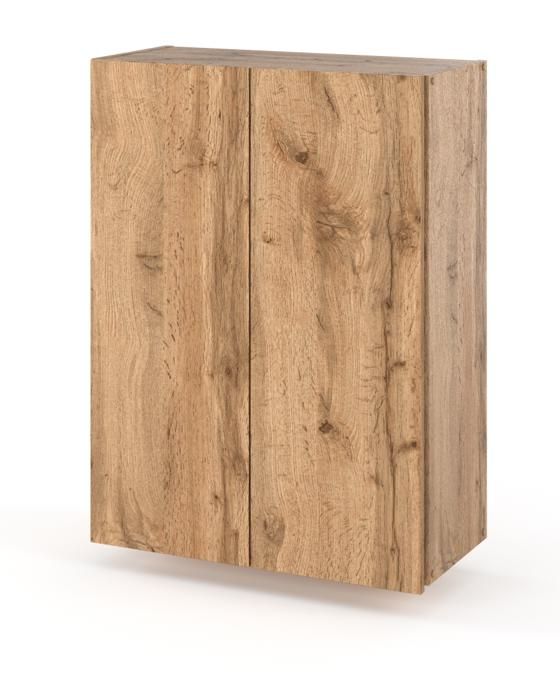 Meuble de salle de bain suspendu 60 cm Colonne de salle de bain pour salle de bain Chêne Wotan