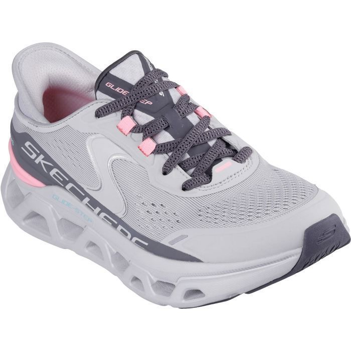Skechers Skechers Glide-Step Altus Baskets Synthétiques Grises/Rose Pour Femmes