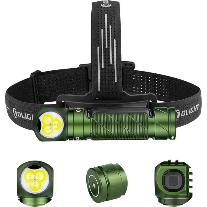 Lampe Frontale OLIGHT Perun 3 Rechargeable 3000 LM Étanche IP68 Vert Lampe Frontale OLIGHT Perun 3 Rechargeable 3000 LM Étanche IP68 Vert