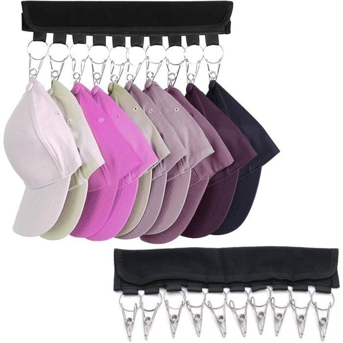 Supports Casquette Baseball - XVX - 2 Pièces - Organisateur Chapeau - Installation Rapide