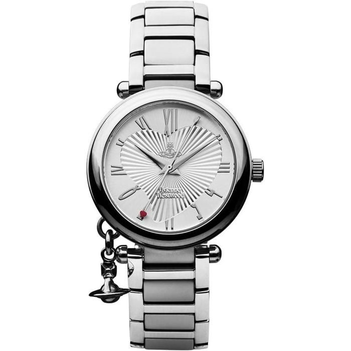 Montre femme - VIVIENNE WESTWOOD - VV006SL - Bracelet acier inoxydable - Mouvement quartz suisse - Pendentif Orb