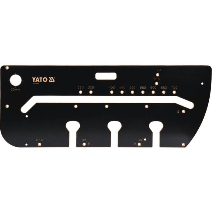 Gabarit pour jonction de plans de travail - Yato - 1000x390x12 mm - Panneau laminé MDF
