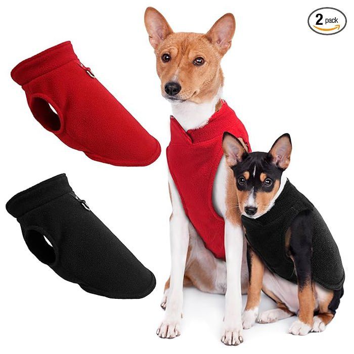 Comparer les prix de Lot 2 manteaux chien chaud pour petit moyen chien taille M vêtements hiver chien vêtements chien confort chaud