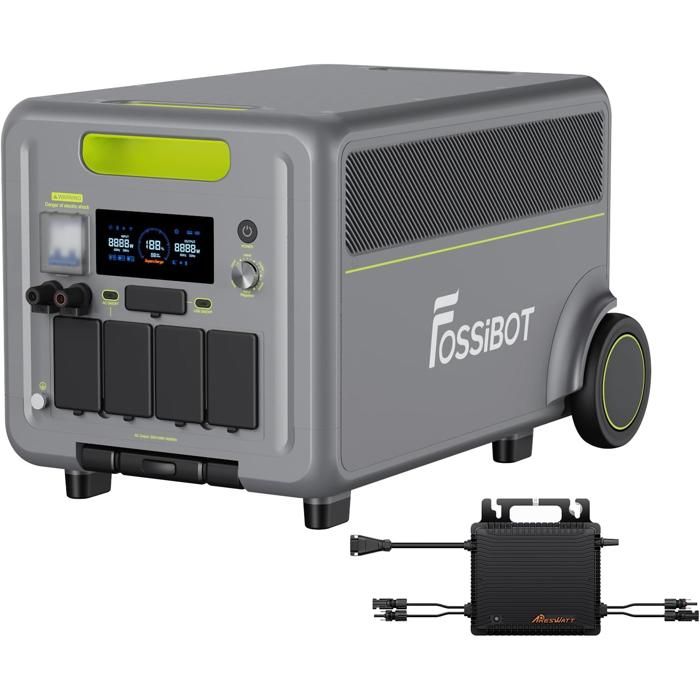 FOSSiBOT F7200 5222Wh 7200W Generateur Electrique PortableLiFePO4 Centrale Électrique ACpour Maison/Urgence/RV/UPSAPP/WIFI/BT