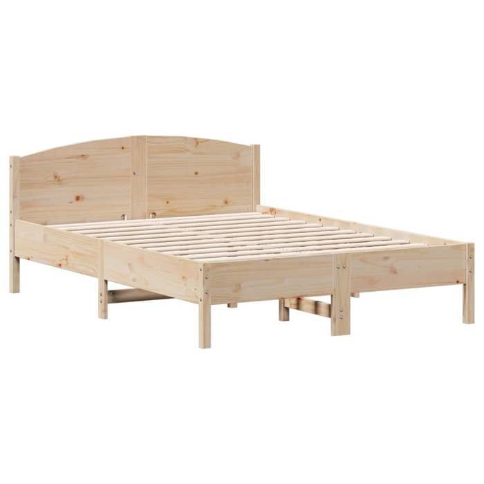 Mode Meuble de chambre - vidaxl - Cadre de lit sans matelas - 140x190 cm bois de pin massif - pour maison N1B14837