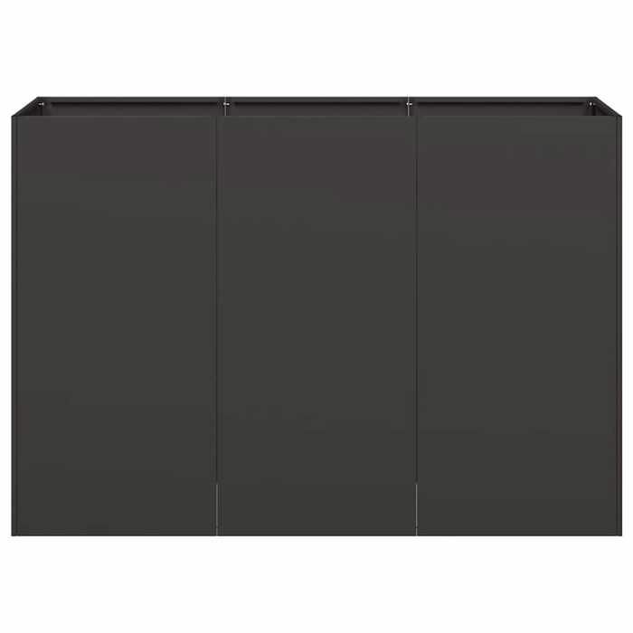 Meuble Déco - Support/Pot de Fleurs - Jardinière noir 120x40x80 cm acier laminé à froid luf4286077 Meuble Déco - Support/Pot de Fleurs - Jardinière noir 120x40x80 cm acier laminé à froid luf4286077