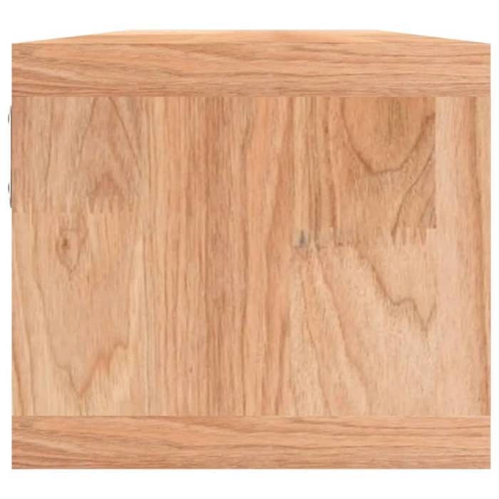 MEUBLE DE SEJOUR Brun - MODE Étagère murale - avec paniers 62x18x16 cm Bois massif de noyer Nettoyer facile_09_2225