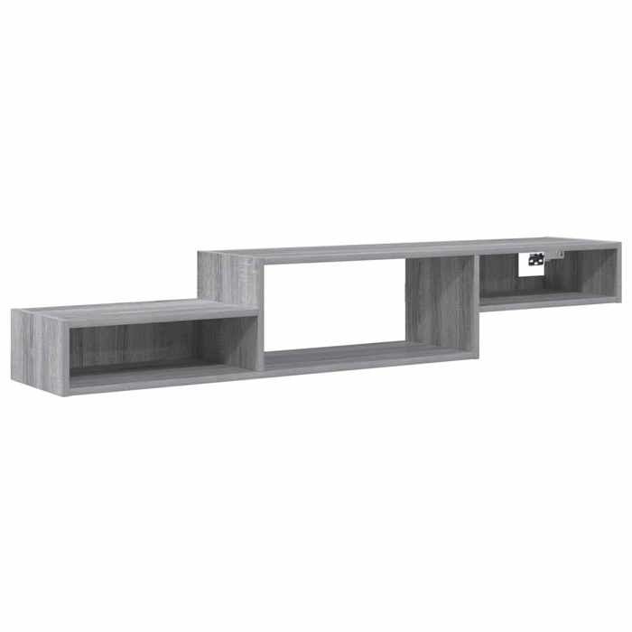 Meuble TV mural - vidaXL - TV suspendu - bois dingénierie - sonoma gris - 150 x 28 x 26 cm{ufx14v}