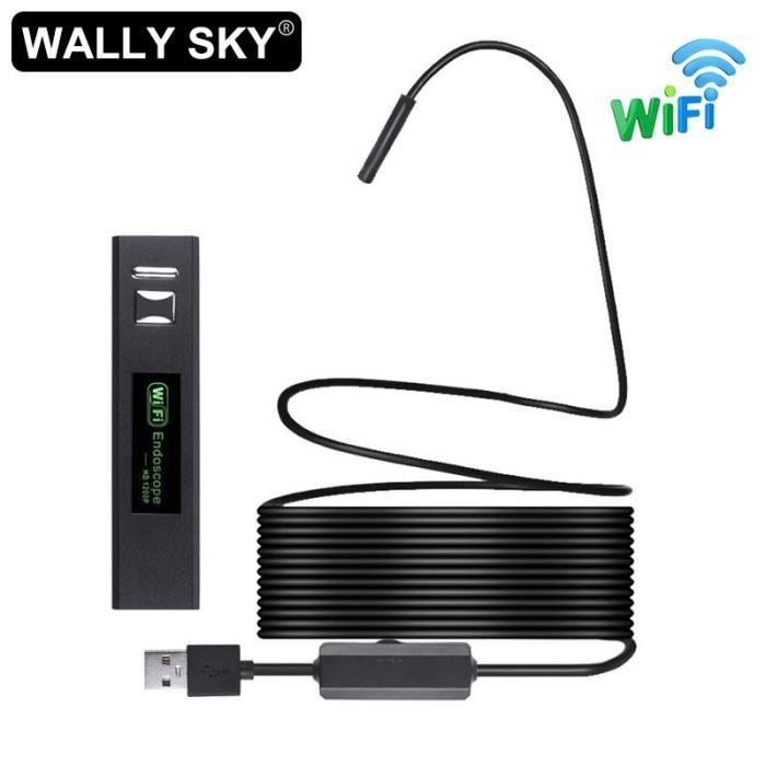 Endoscope'inspection WiFi caméra de Pipeline industriel HD 1200P 8led