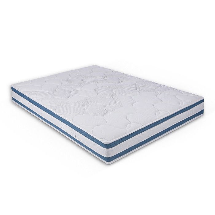 ALPES BLANC - Matelas Gaïa Mousse Haute Résilience Confort Equilibré 160x200 cm ALPES BLANC - Matelas Gaïa Mousse Haute Résilience Confort Equilibré 160x200 cm