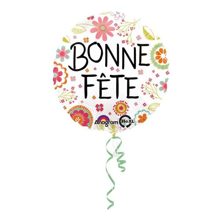 Ballon Bonne Fete Gonfle A Helium Cdiscount Maison