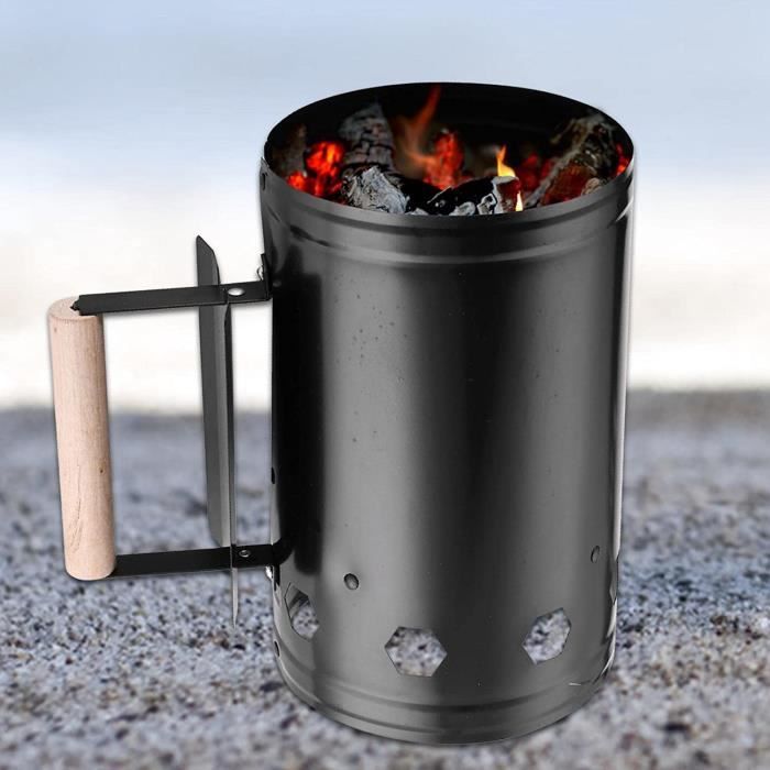 Démarreur De Cheminée XXL Bruzzzler - 31x19.5x30.5 Cm, Avec Poignées De Sécurité, Pour Barbecue Charbon