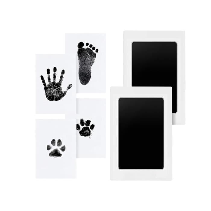 2 Pcs Baby Handprint and Footprint Set, baby footprint set, Clean Touch  tampon encreur, patte de chien set, patte de chat set pour - Cdiscount  Beaux-Arts et Loisirs créatifs