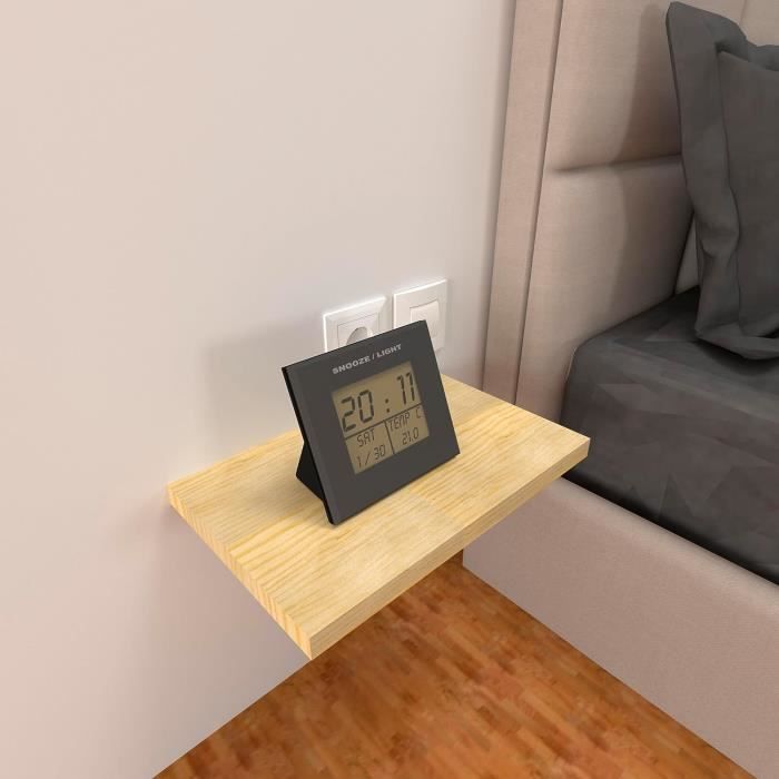 Set de 2 plateaux ronds en bois 40x40x3.5cm
