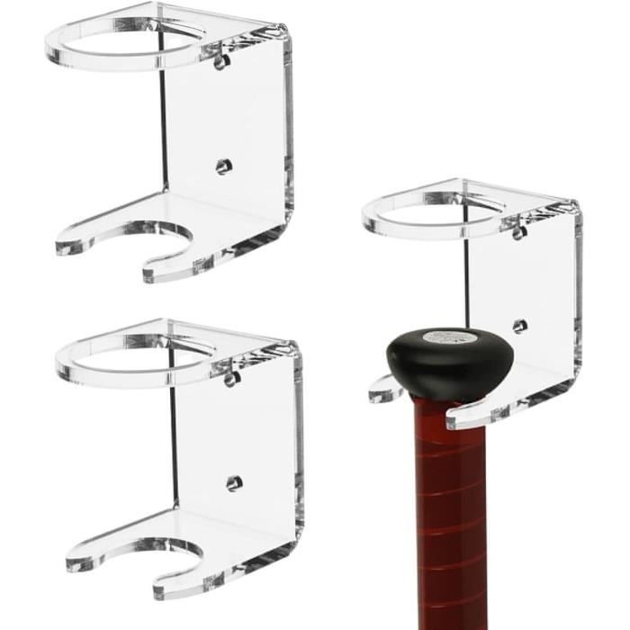 4 Supports De Batte De Baseball ROYHOO – Présentoir Mural Noir – Neuf
