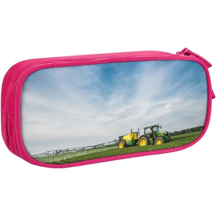 Trousse À Crayons Télescopique Avec Fermeture Éclair Motif Floral Et Roses, Noir , Taille Unique