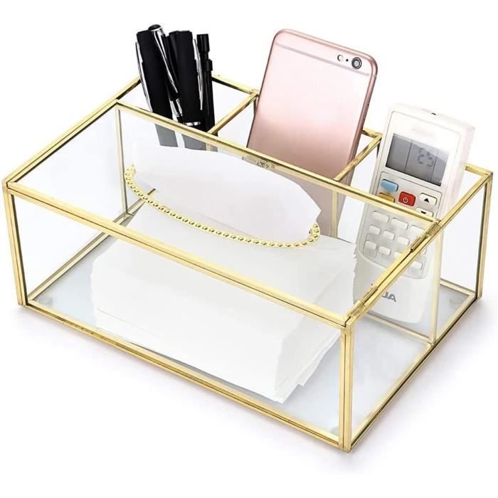 Urne Mariage BTSKY Boîte à Mouchoirs En Verre étincelant Avec