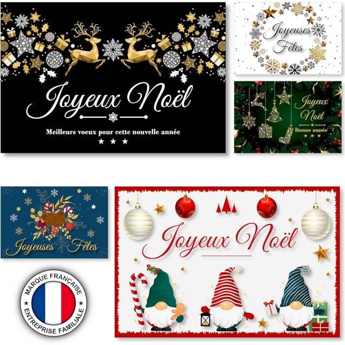 10 Cartes De Noel En Francais Pour Vos Cartes De Vœux, Invitations Ou 