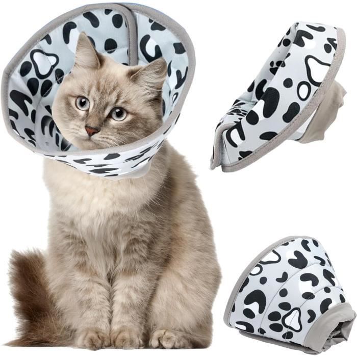 Collerette pour Chat - Anti Léchage - Réglable - Confortable - Pliable - Protection Post-Opératoire