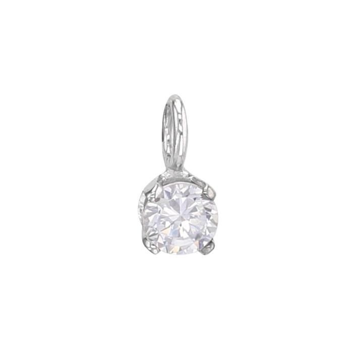 Jouailla - Pendentif Or blanc 750-1000 avec diamant 0.06ct serti griffes (306069BL)