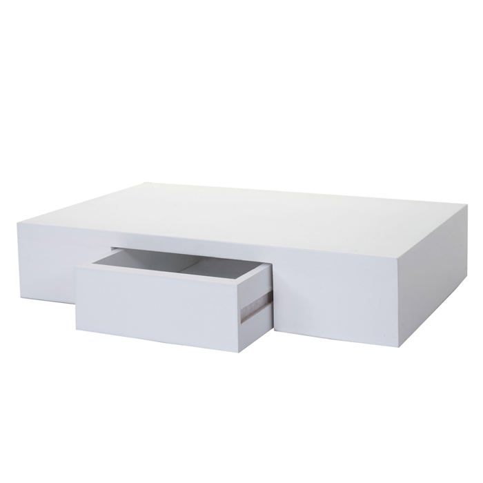 etagere murale suspendue avec tiroir 40cm blanc 04_0005679