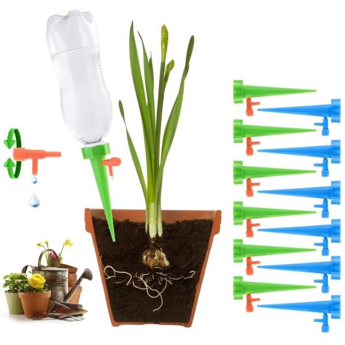 Jiaermei 12Pcs Irrigation Goutte À Goutte Kit,Arroseurs Automatiques Plantes Irrigation Système Goutteur De Débit deau Réglable avec Abreuvoir À Vanne De Commande Jiaermei 12Pcs Irrigation Goutte À Goutte Kit,Arroseurs Automatiques Plantes Irrigation Système Goutteur De Débit deau Réglable avec Abreuvoir À Vanne De Commande