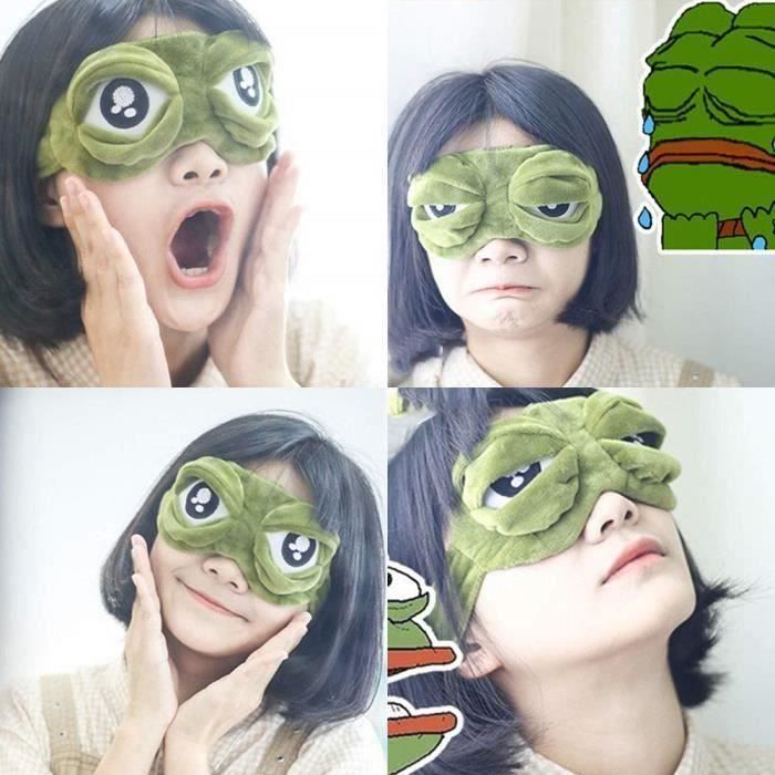 Drole Oeil De Grenouille Masque Des Sommeil Pour Dormir Pour Femme Homme Enfant Ideal Pour Insomnie Et Voyage 2 Pieces My Drole Oeil De Grenouille Masque Des Sommeil Pour Dormir Pour Femme Homme Enfant Ideal Pour Insomnie Et Voyage 2 Pieces My