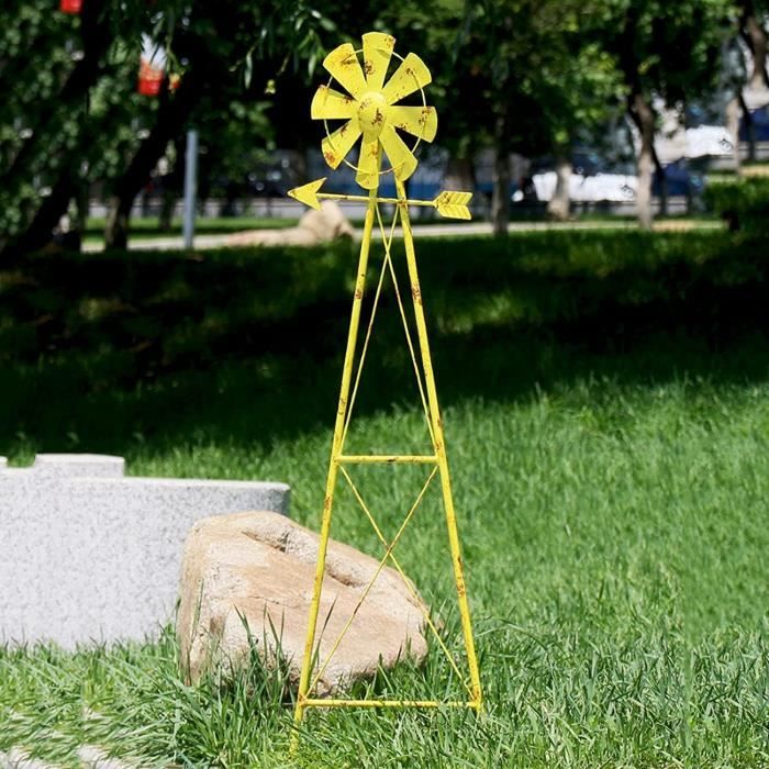 Moulin à Vent Décoratif 360° - Rotation Fluide Pour Jardin, Balcon Ou