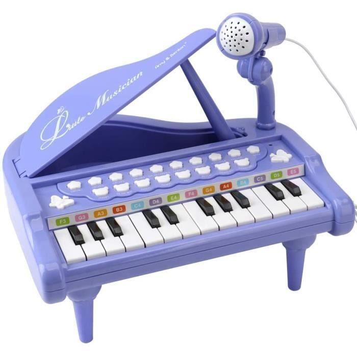 Pianos et claviers pour enfants Amy & Benton Jouet Piano Bébé Cadeau pour 1  2 3 Ans Fille, Clavier avec 24 Touches Instr 268194 - Cdiscount Instruments  de musique