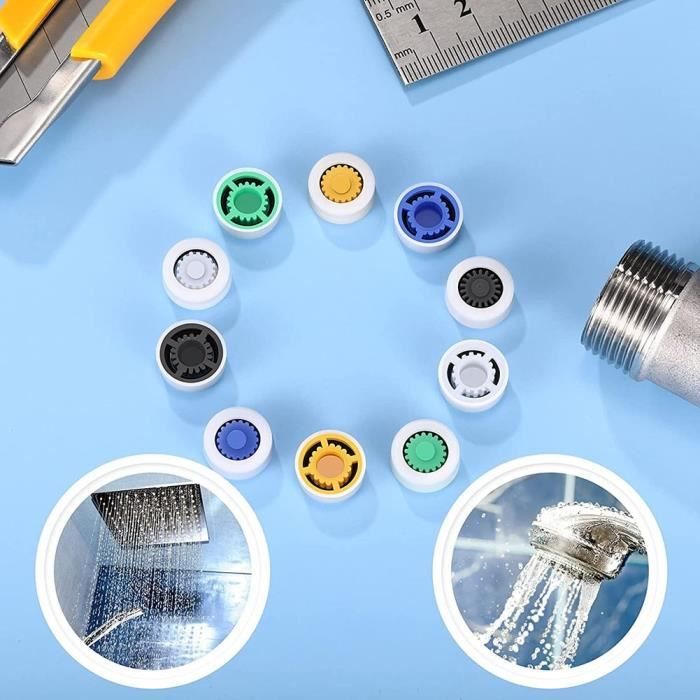 8 Pièces Régulateurs De Débit Pour Pommeau De Douche, Limiteur De Débit