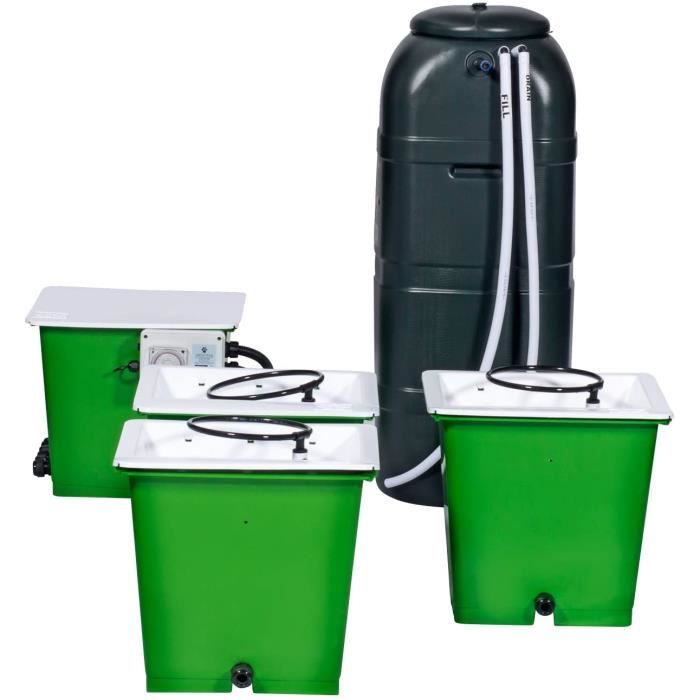 Kits et systèmes de culture hydroponique La trousse de culture hydroponique Green Man System 3 Pot 201868